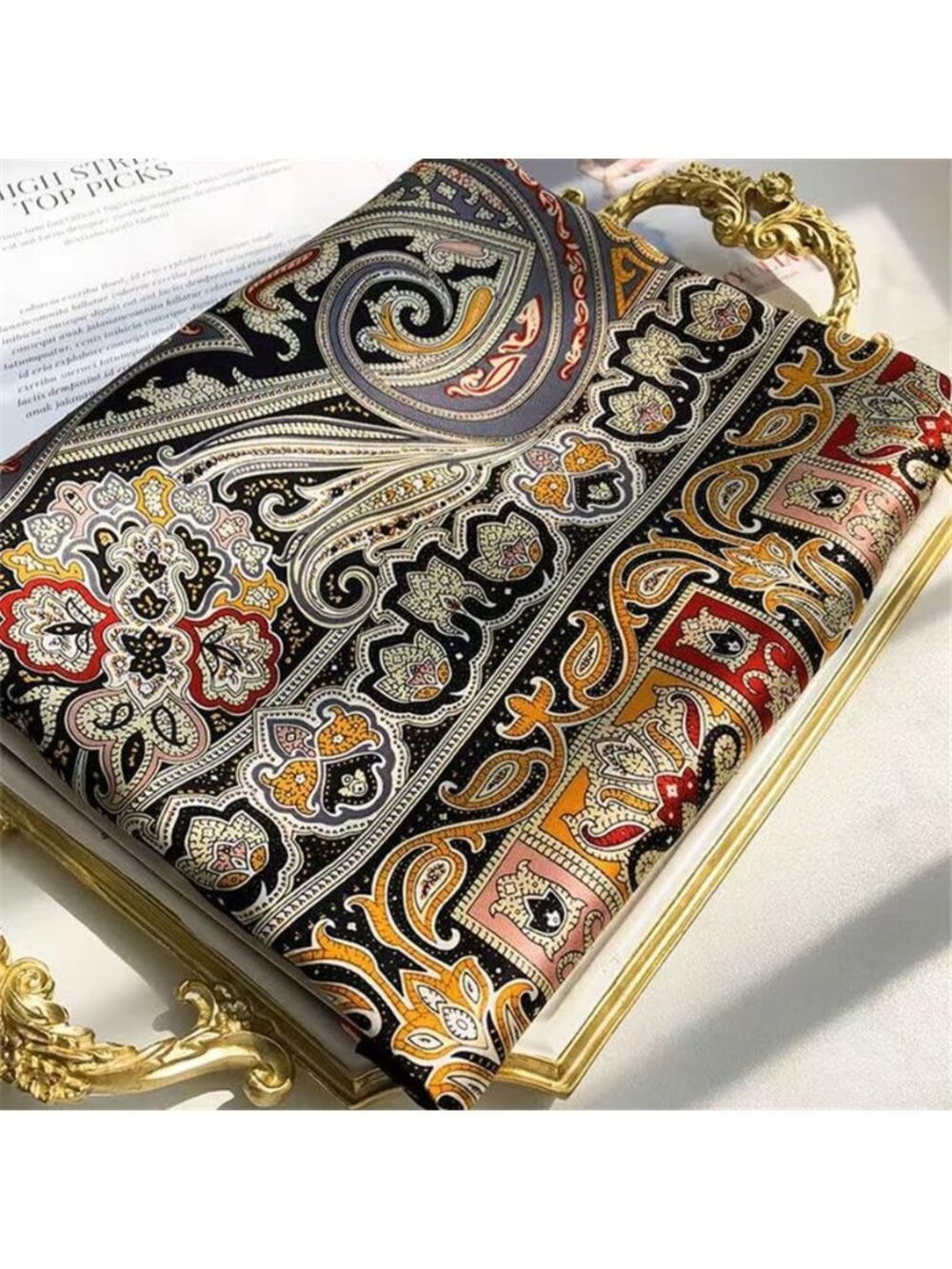 Satin Scarf Shawl Lightweight Silky Long Wrap Head Scarf